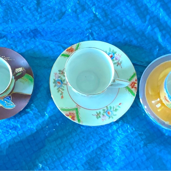 Beautiful Bundle  Japanese Demitasse Cup and Saucer sets - Made in Japan - Picture 6 of 14